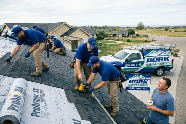 Roofing project in Parma, Idaho