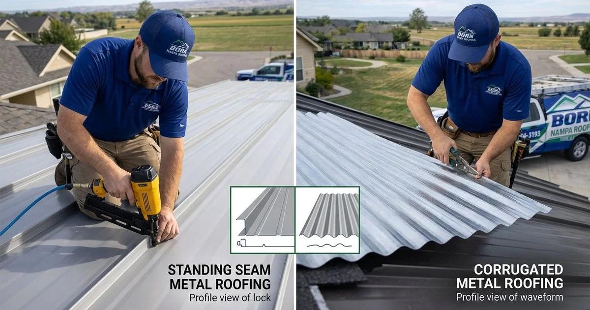 Standing seam vs corrugated metal roof comparison
